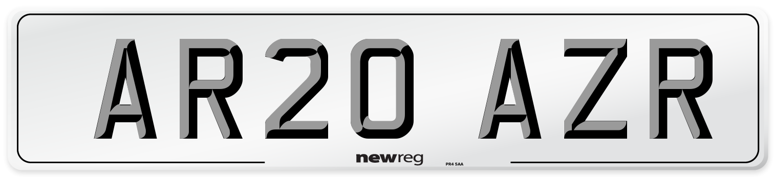 AR20 AZR Number Plate from New Reg